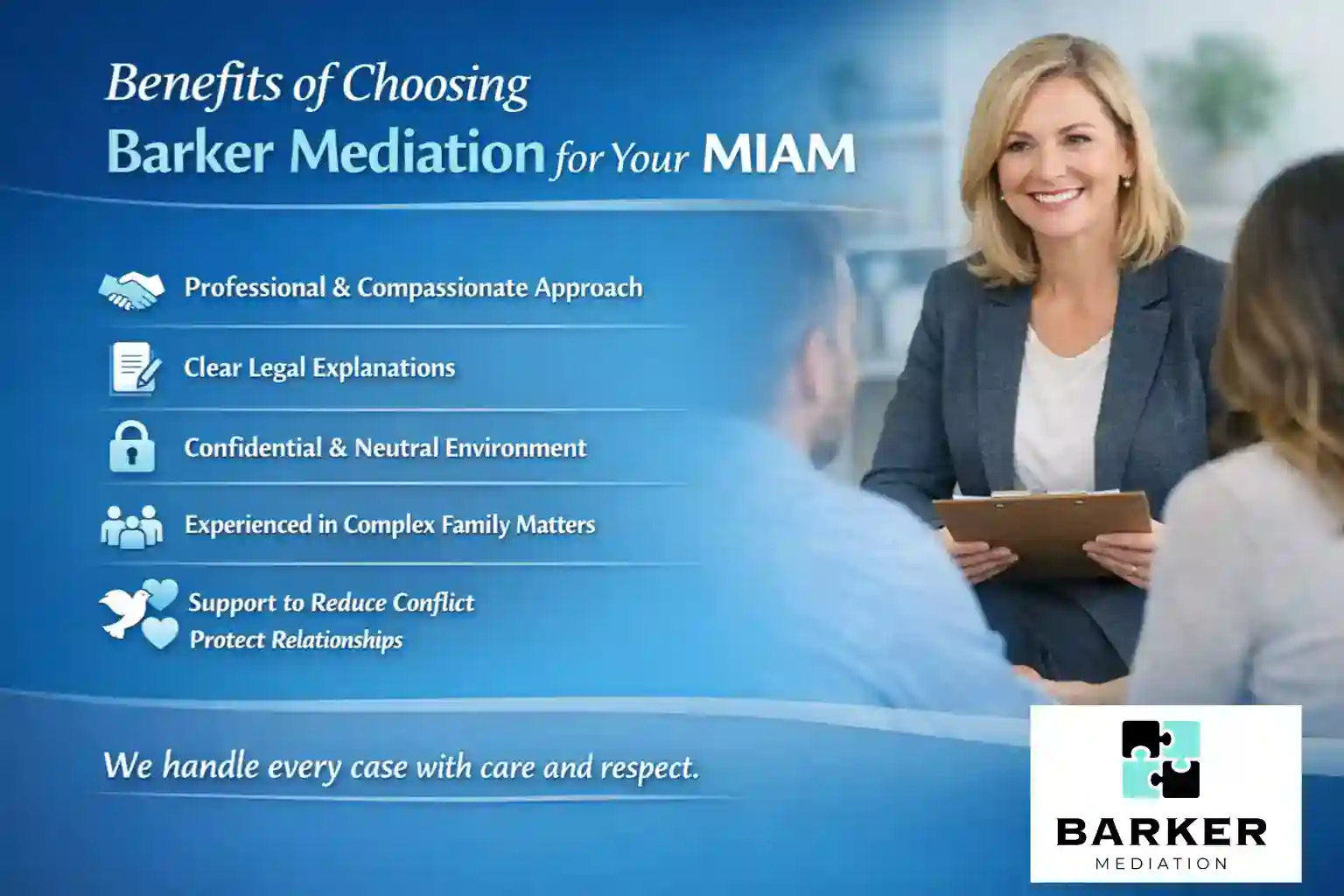 Benefits of Choosing Barker Mediation for Your MIAM Greater Manchester