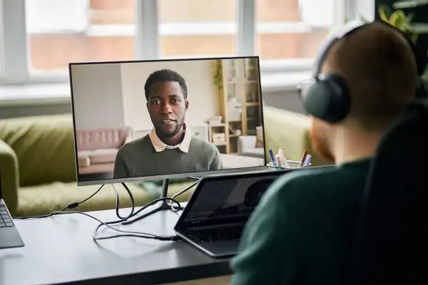 image of online mediation Greater Manchester in progress.